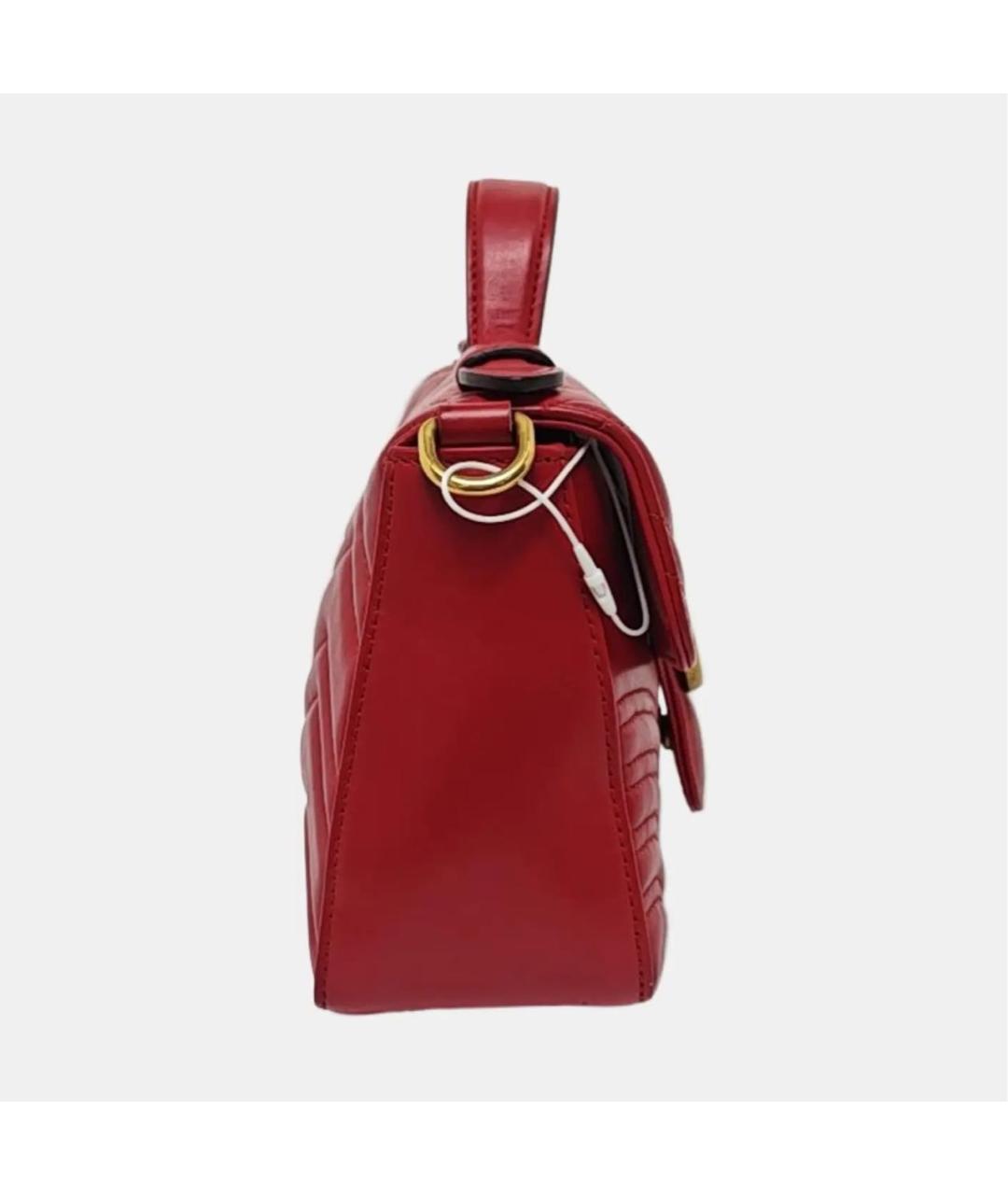 GUCCI Красная кожаная сумка через плечо, фото 3
