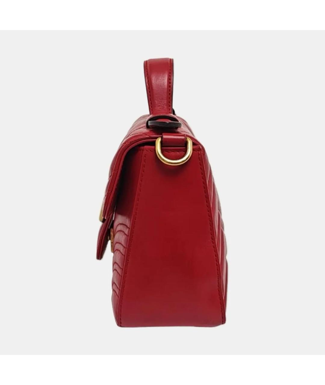 GUCCI Красная кожаная сумка через плечо, фото 2