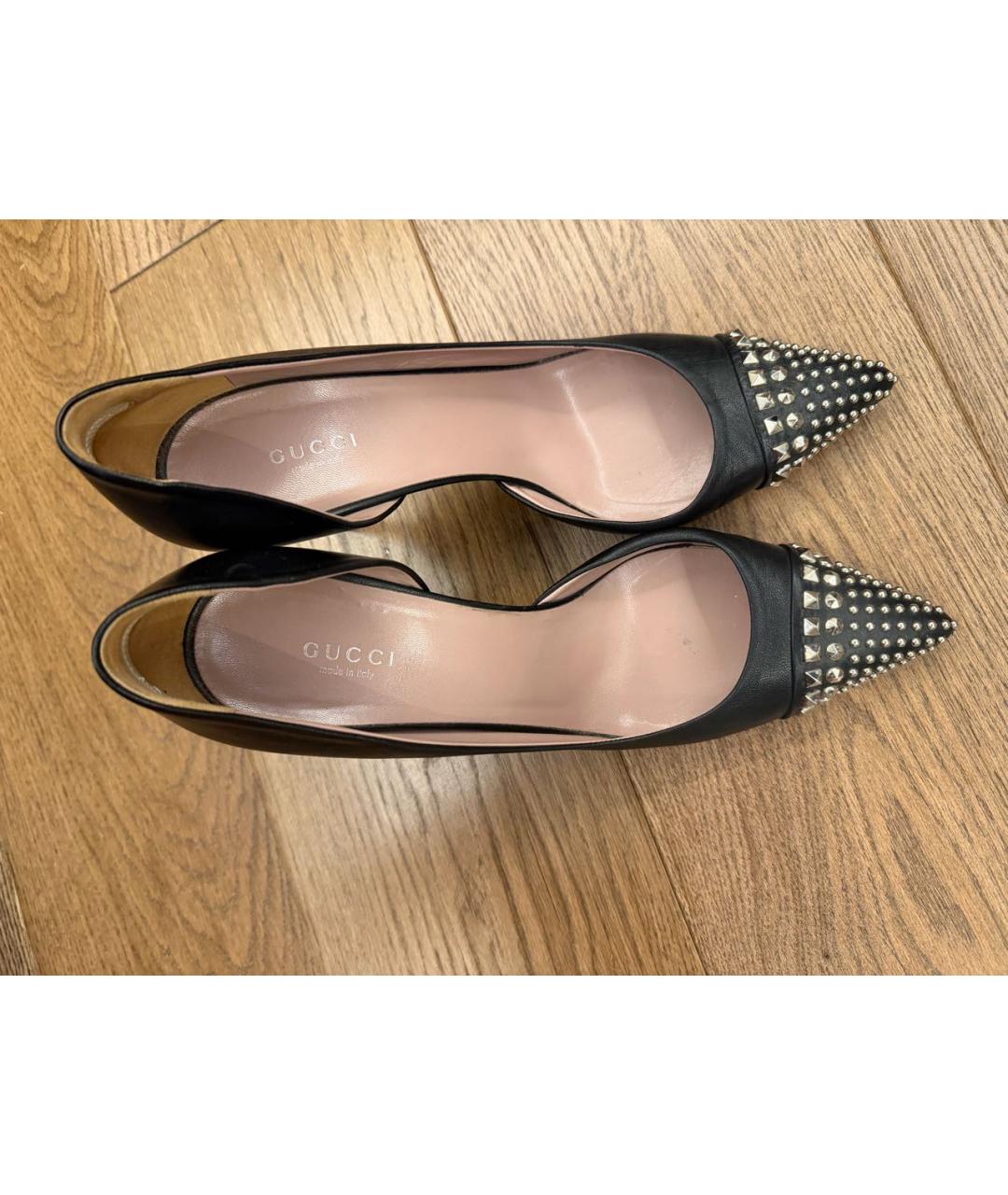 GUCCI Черные туфли из лакированной кожи, фото 3