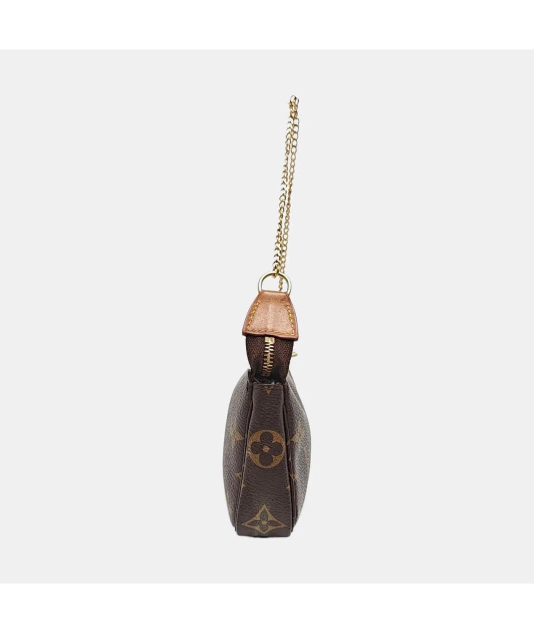 LOUIS VUITTON Коричневая кожаная сумка с короткими ручками, фото 2