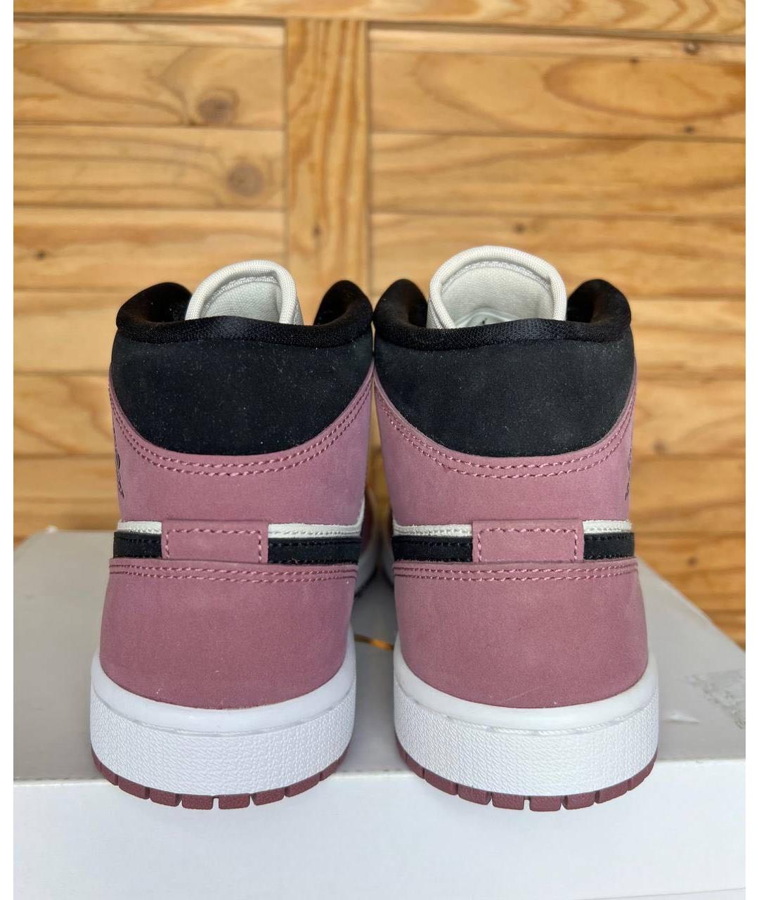 JORDAN Розовые кожаные кеды, фото 8