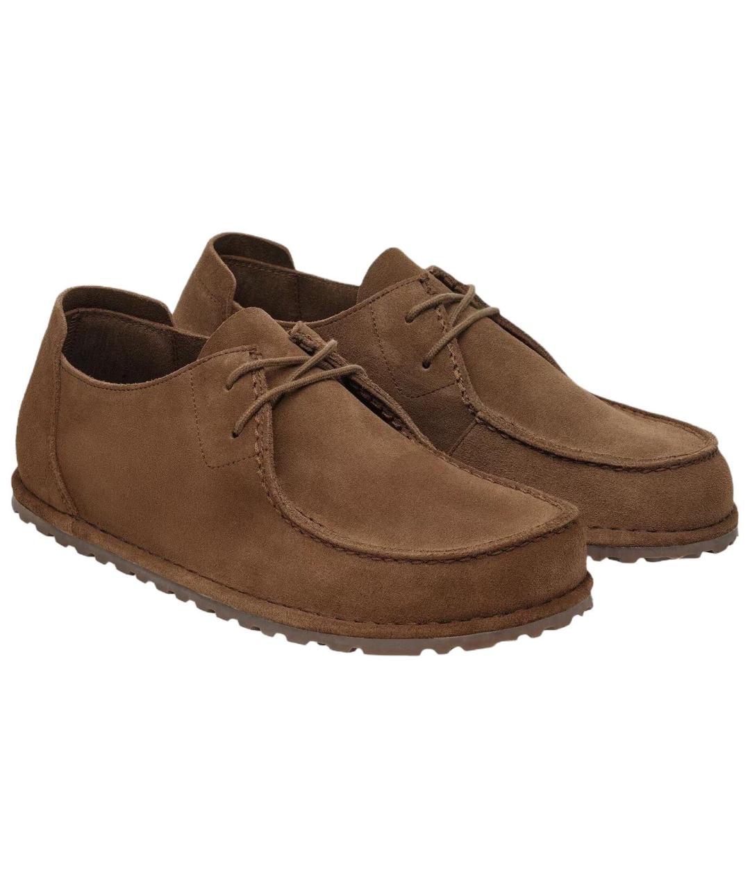 BIRKENSTOCK Коричневые замшевые мокасины, фото 3