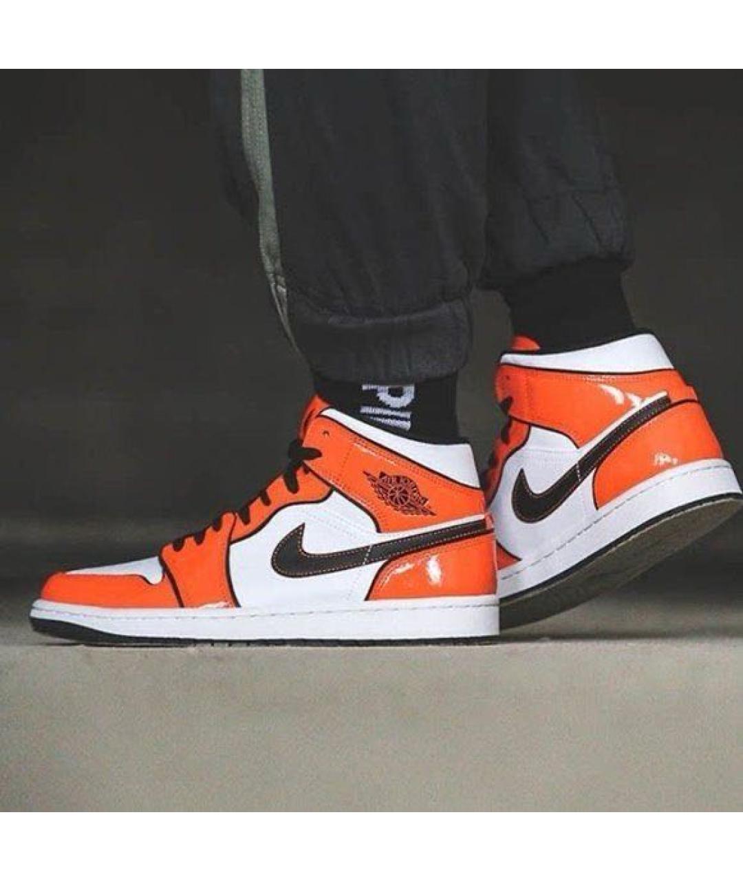 JORDAN Оранжевое кроссовки, фото 4