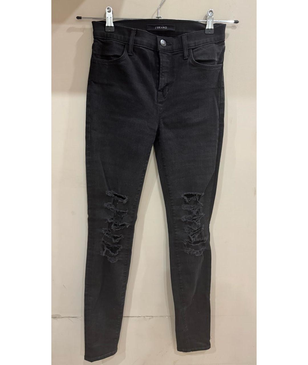 JBRAND Черные хлопко-эластановые джинсы слим, фото 5