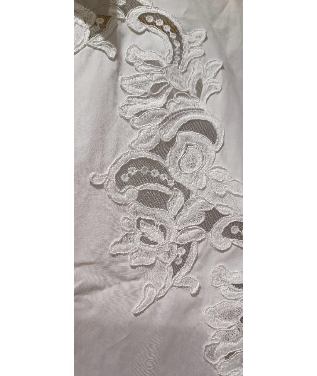 ERMANNO FIRENZE Белая хлопковая рубашка, фото 4