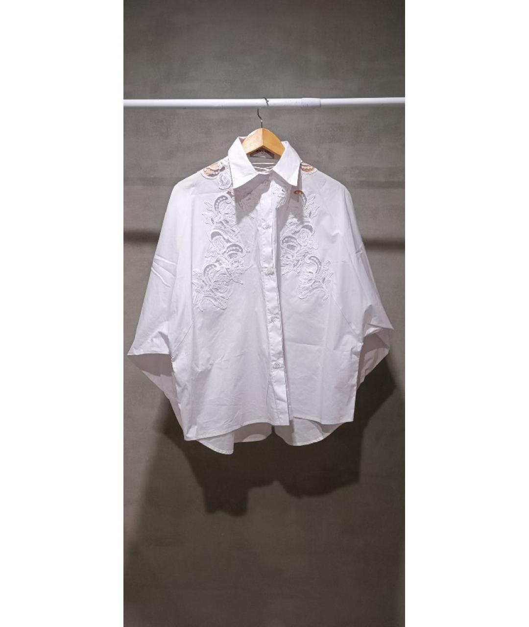 ERMANNO FIRENZE Белая хлопковая рубашка, фото 7