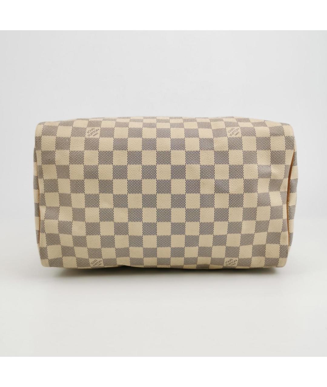 LOUIS VUITTON Бежевая кожаная сумка с короткими ручками, фото 4