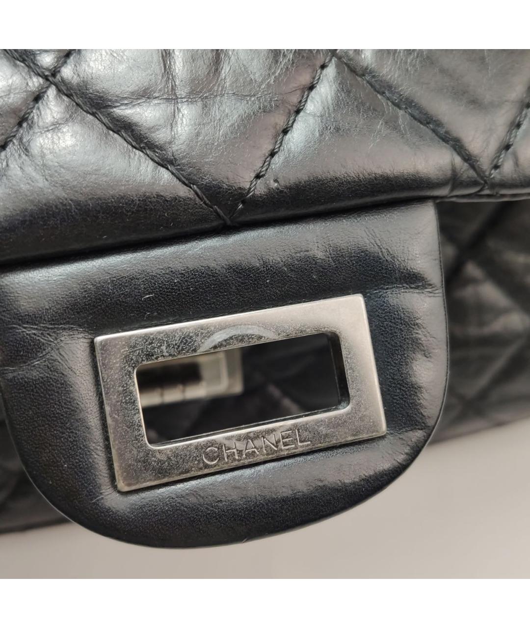 CHANEL Черная кожаная сумка через плечо, фото 8