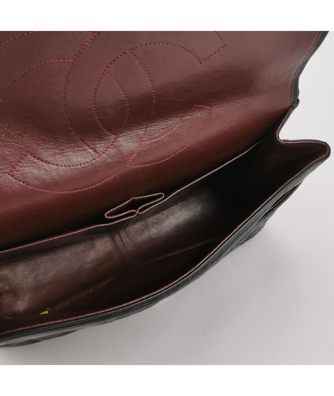 CHANEL Черная кожаная сумка через плечо, фото 6