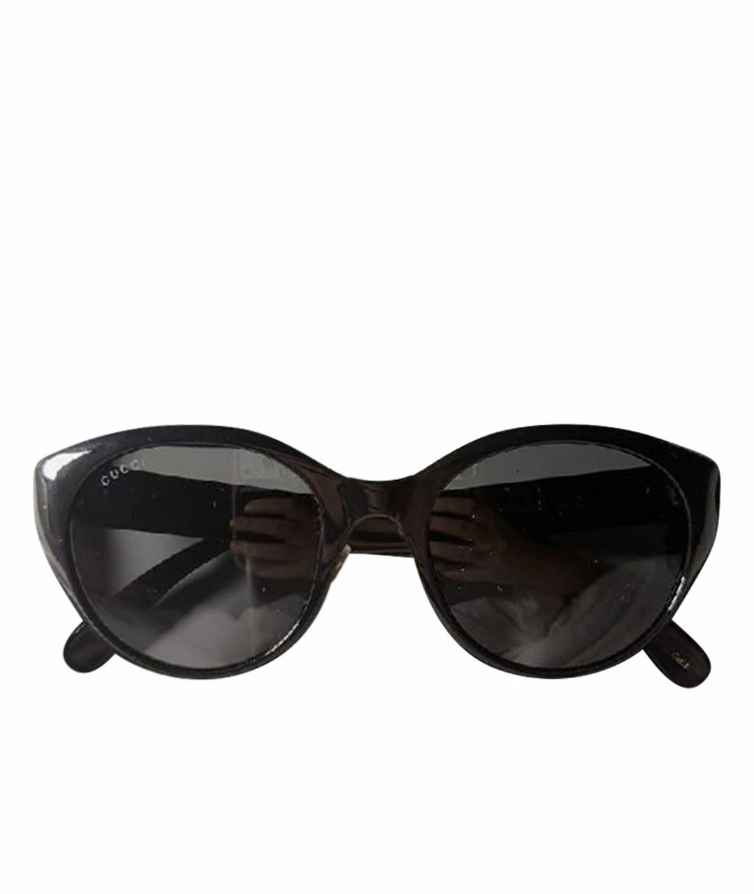 GUCCI Черные пластиковые солнцезащитные очки, фото 1