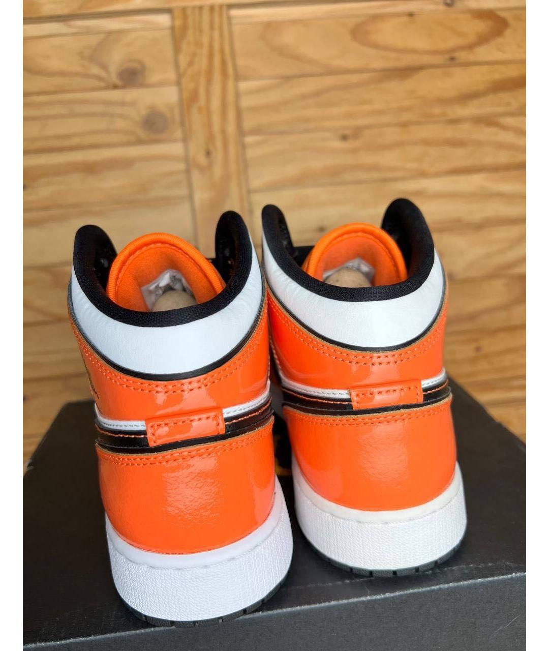 JORDAN Оранжевое кеды, фото 7