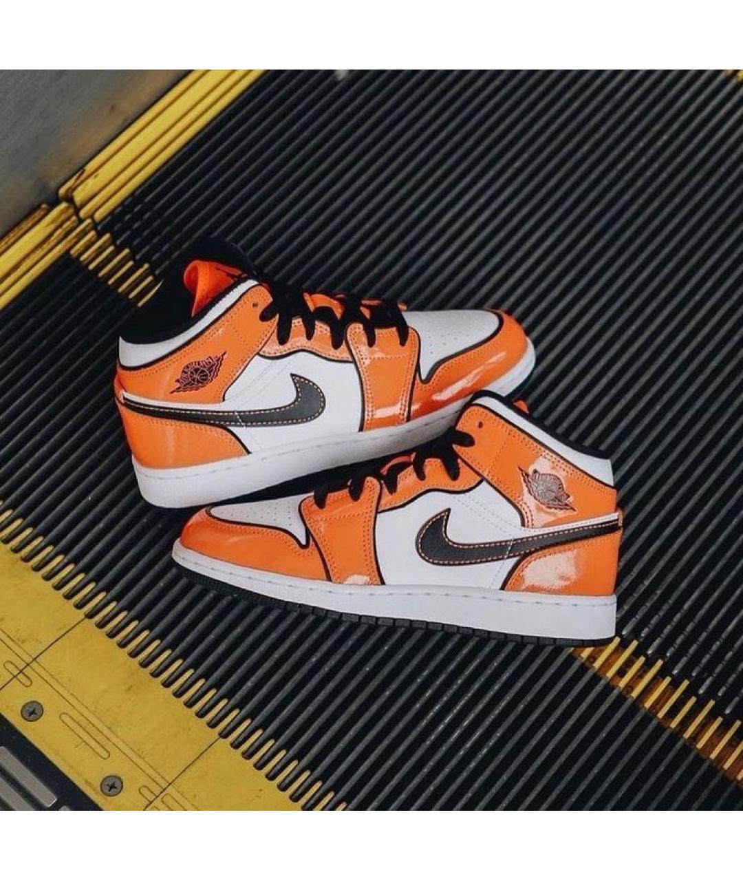 JORDAN Оранжевое кеды, фото 3