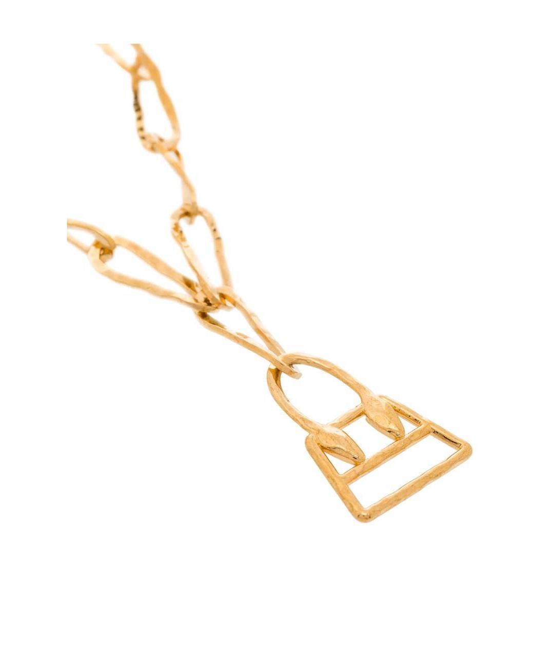 JACQUEMUS Золотое колье, фото 3