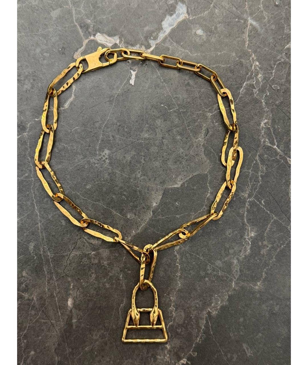 JACQUEMUS Золотое колье, фото 2