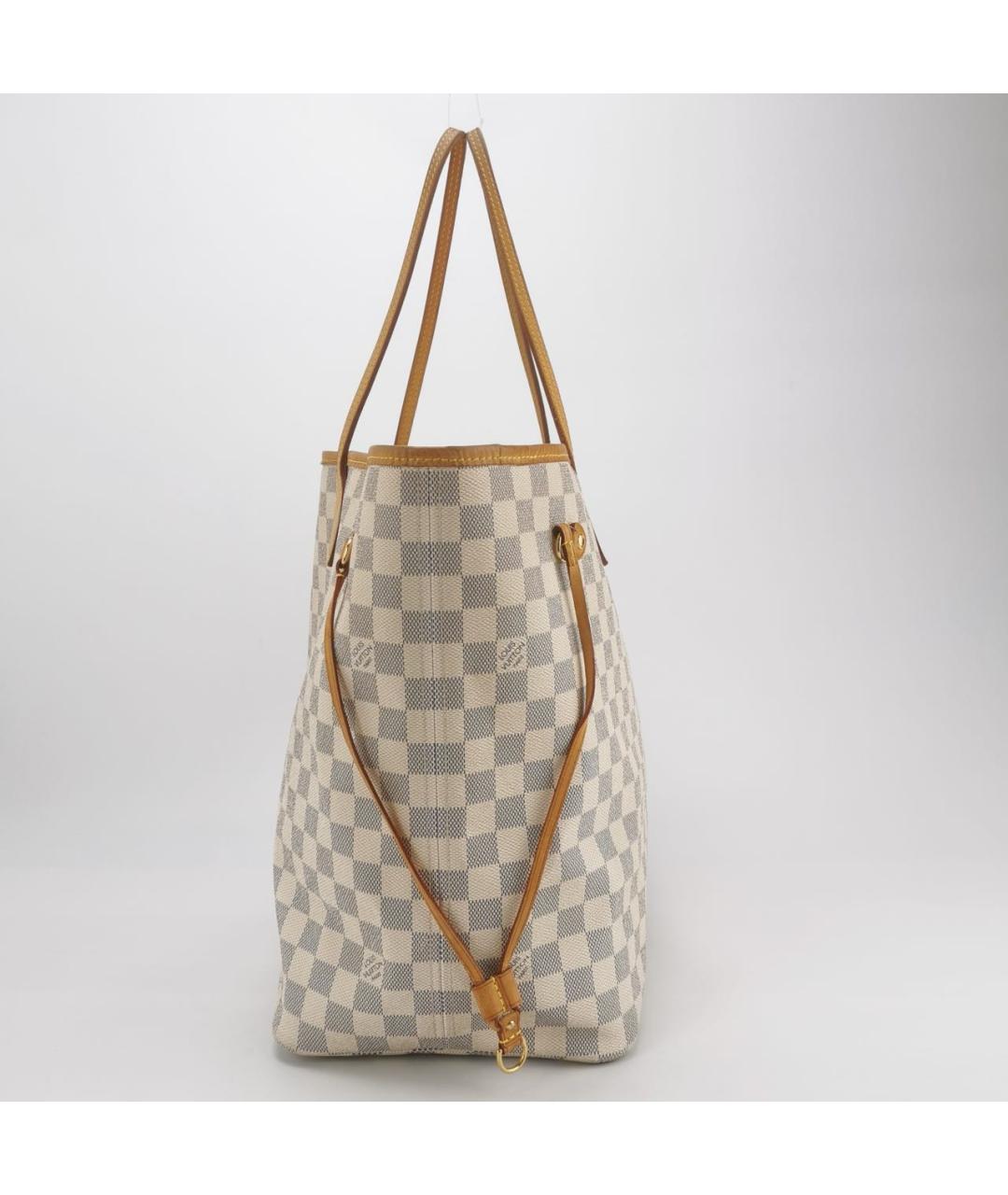 LOUIS VUITTON Бежевая кожаная сумка тоут, фото 2