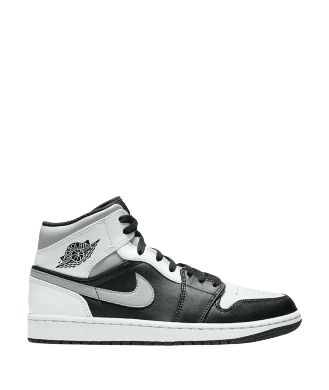 JORDAN Серые кожаные кеды, фото 1