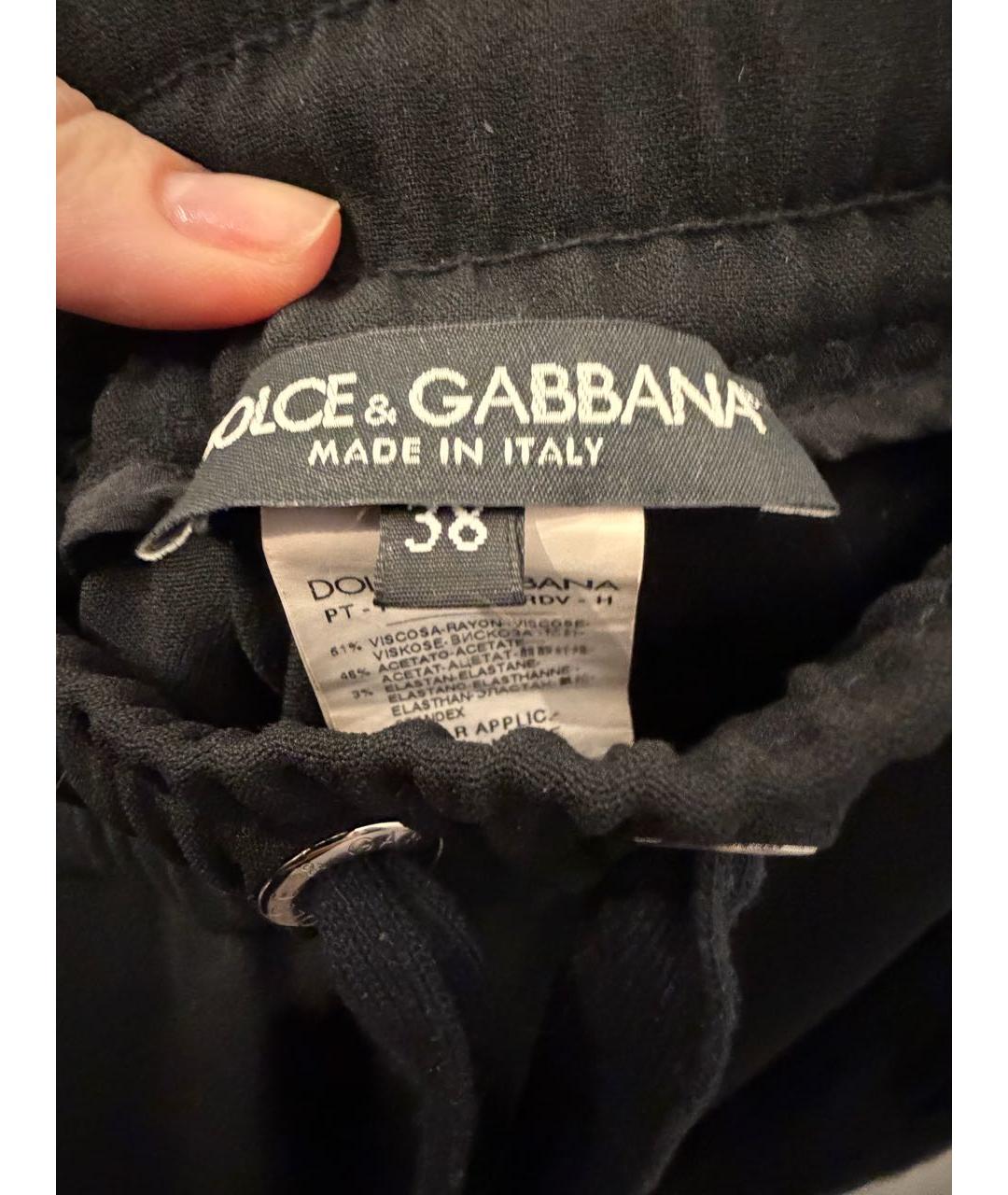 DOLCE&GABBANA Черный хлопковый спортивные костюмы, фото 4