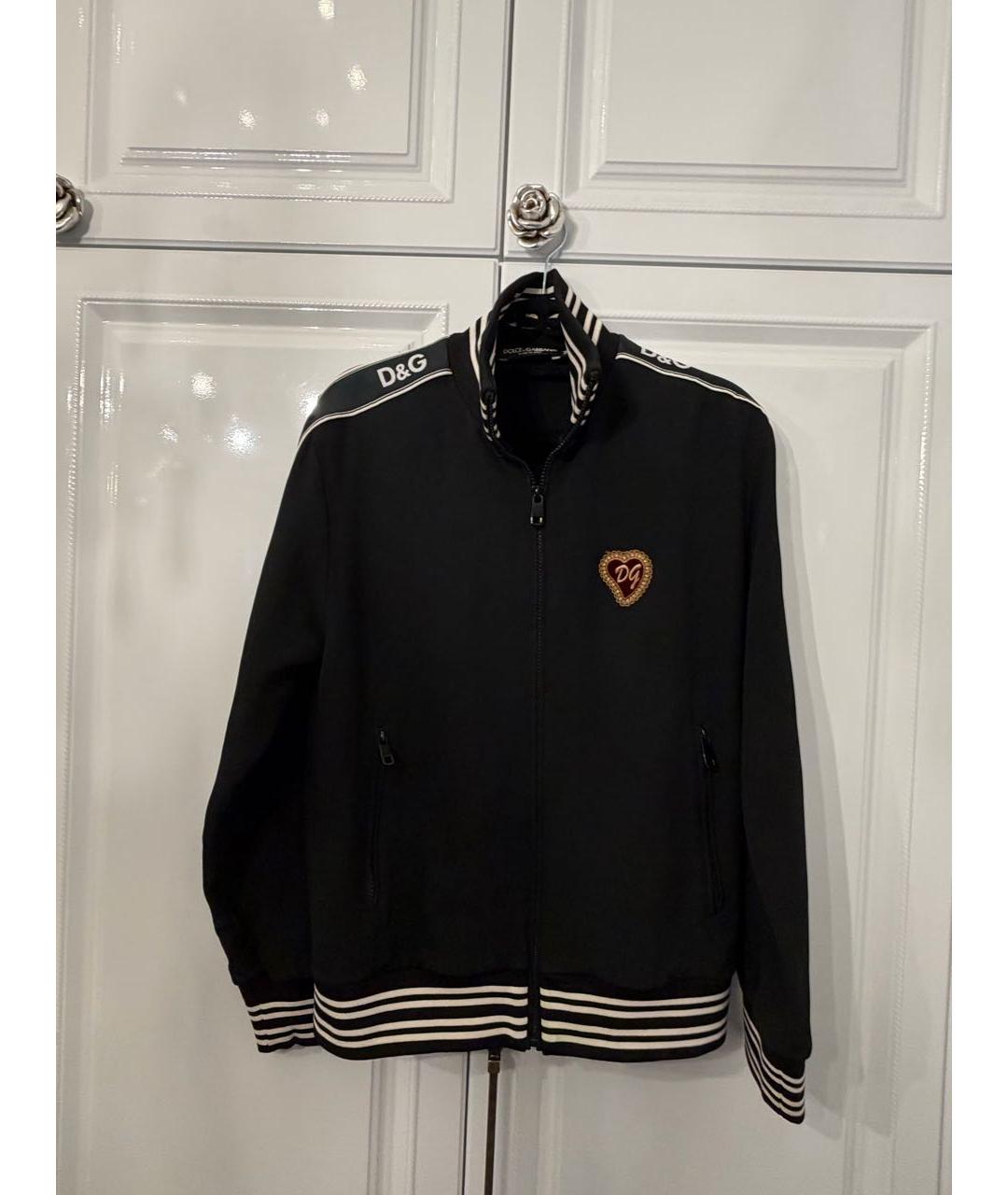 DOLCE&GABBANA Черный хлопковый спортивные костюмы, фото 2