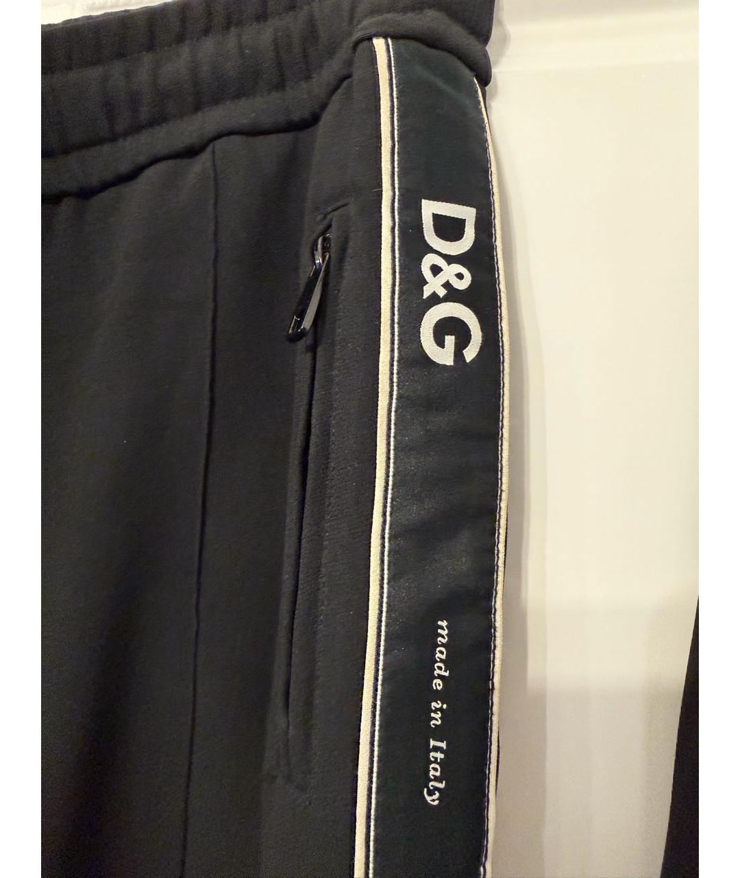 DOLCE&GABBANA Черный хлопковый спортивные костюмы, фото 5