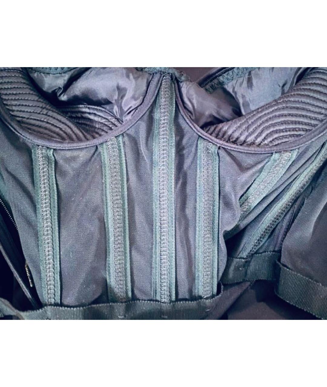 PRADA Черное шелковое вечернее платье, фото 3