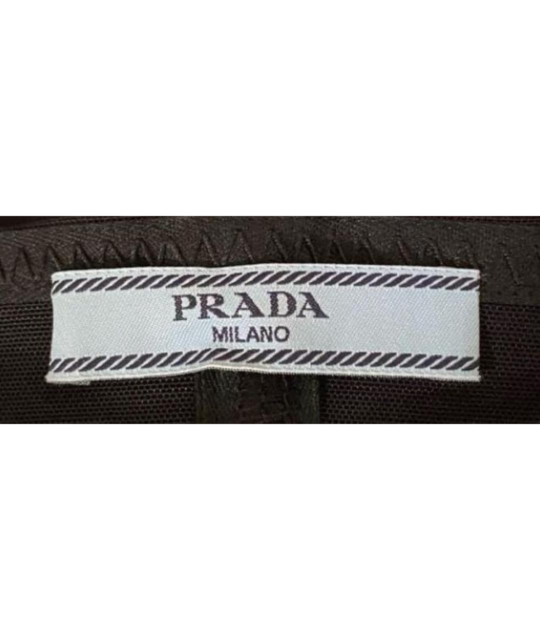 PRADA Черное шелковое вечернее платье, фото 5