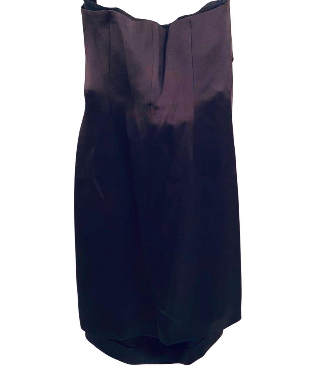 PRADA Черное шелковое вечернее платье, фото 4