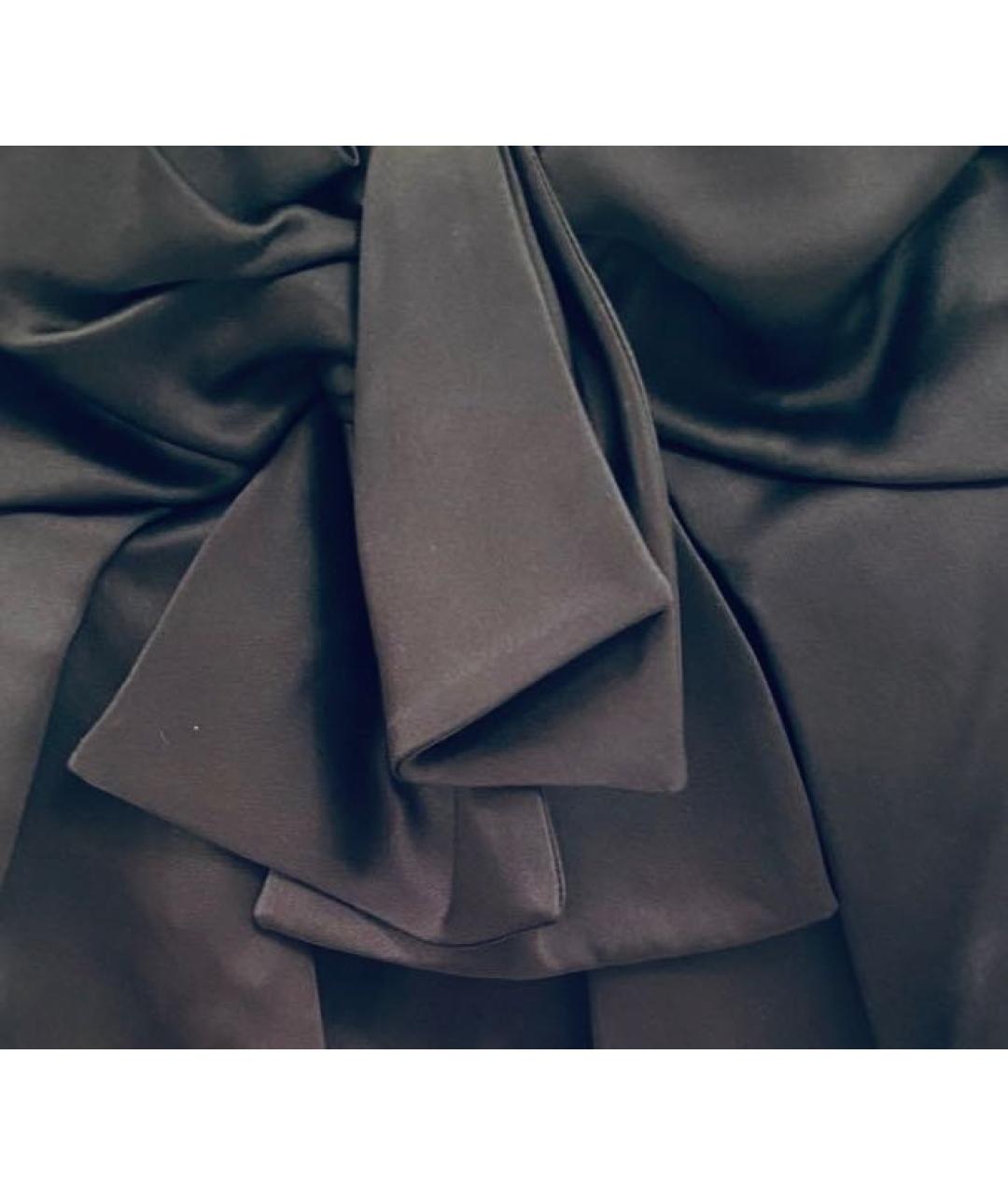 PRADA Черное шелковое вечернее платье, фото 2