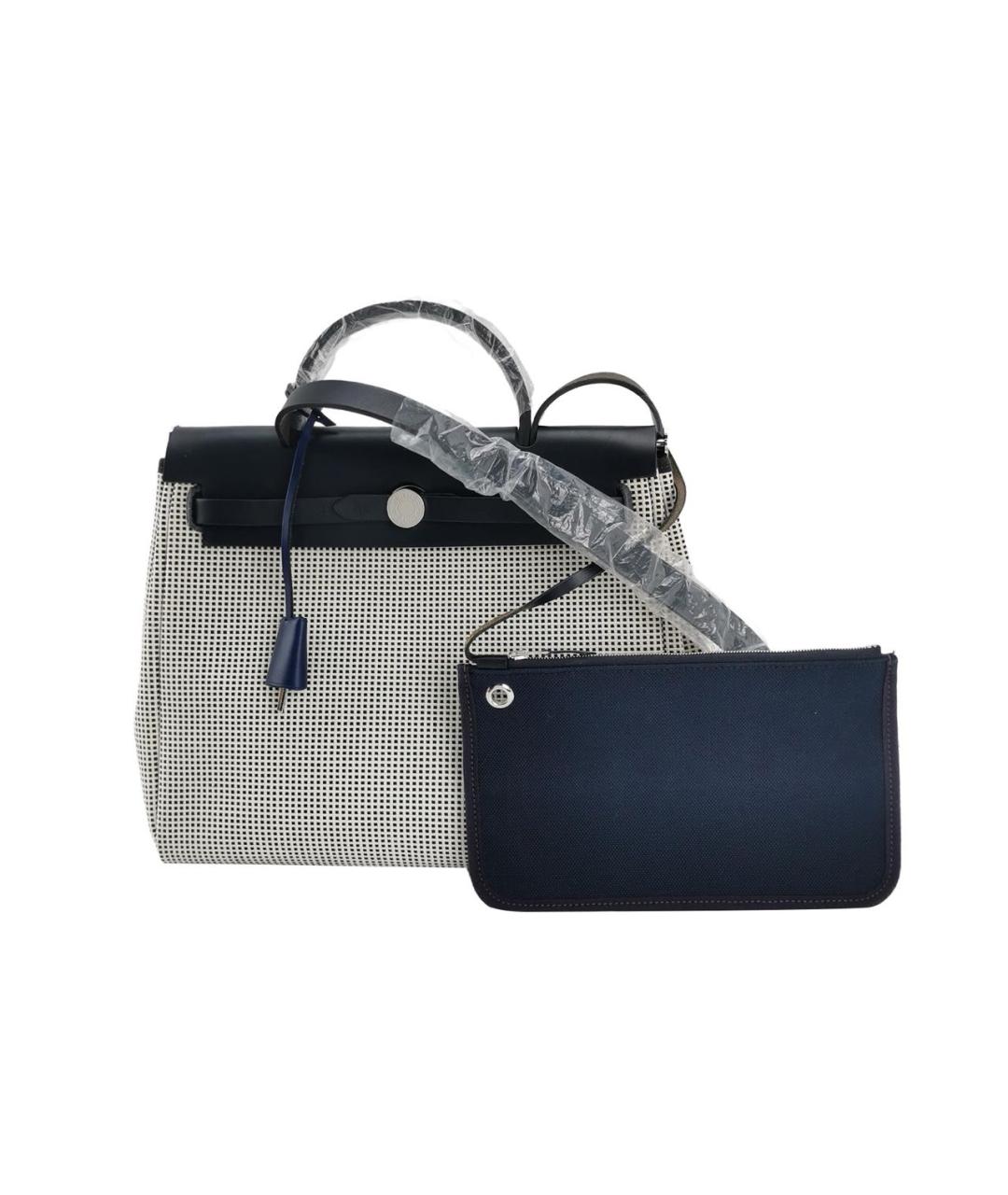 HERMES Серая тканевая сумка через плечо, фото 1