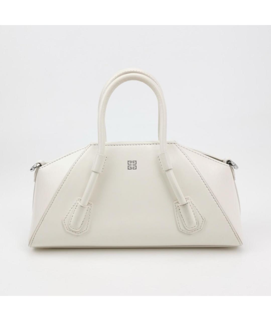 GIVENCHY Белая кожаная сумка через плечо, фото 4