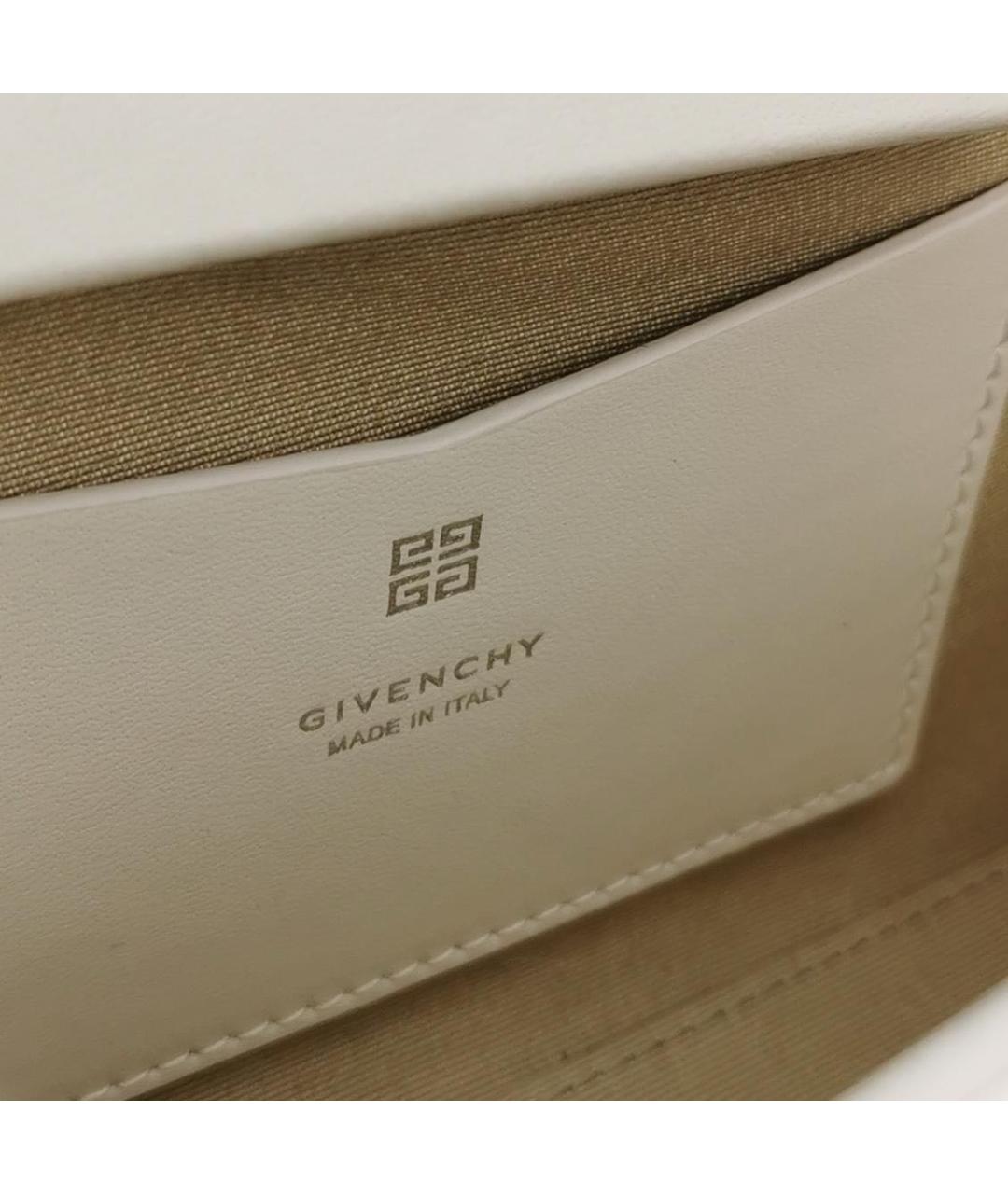 GIVENCHY Белая кожаная сумка через плечо, фото 8