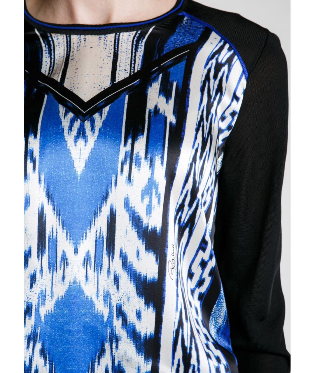 ROBERTO CAVALLI Черное шелковое платье, фото 5