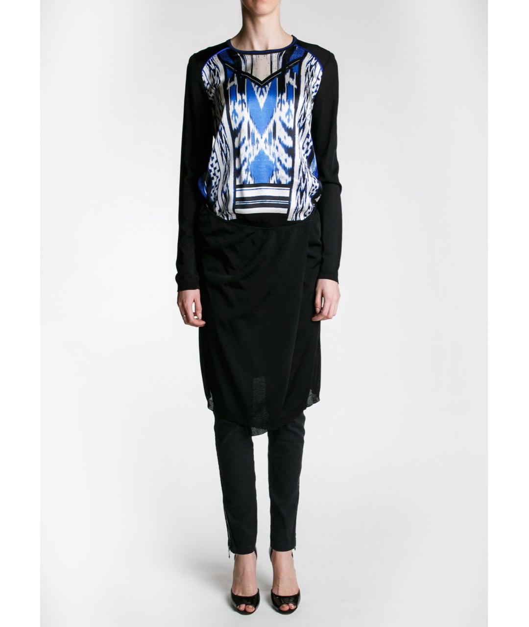 ROBERTO CAVALLI Черное шелковое платье, фото 3