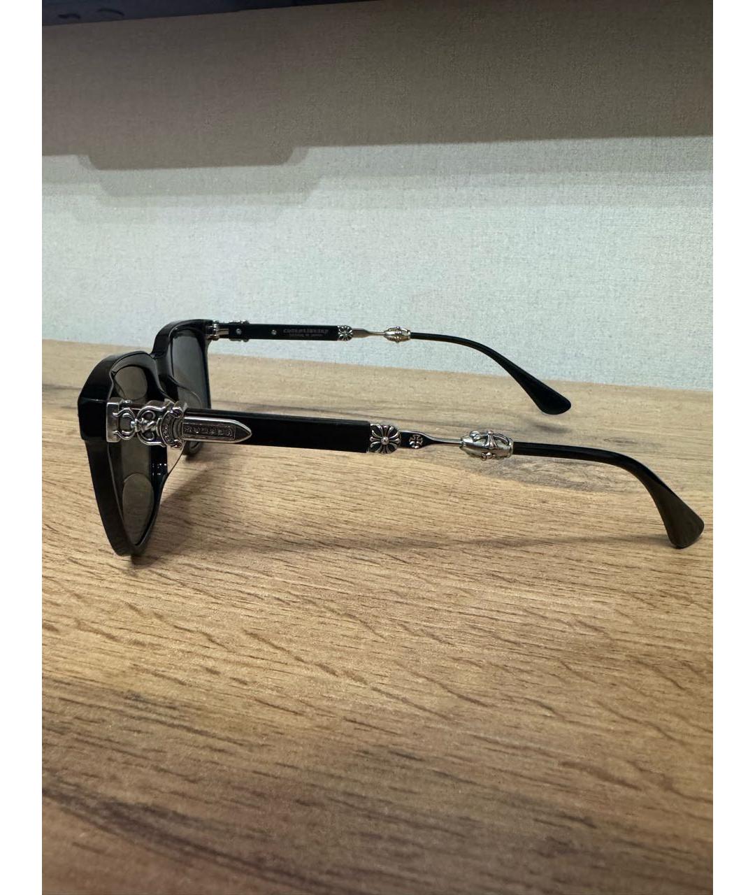 CHROME HEARTS Черные пластиковые солнцезащитные очки, фото 3