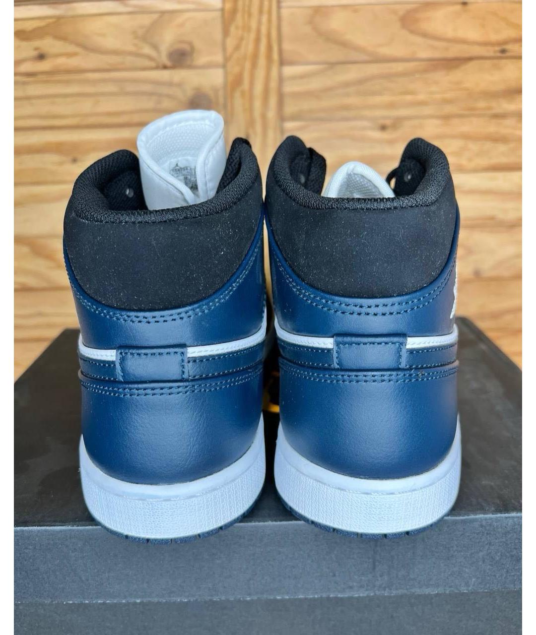 JORDAN Белые кожаные высокие кроссовки / кеды, фото 6
