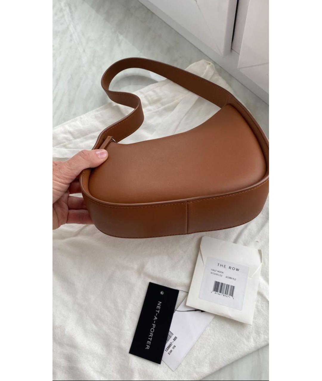THE ROW Коричневая кожаная сумка с короткими ручками, фото 2