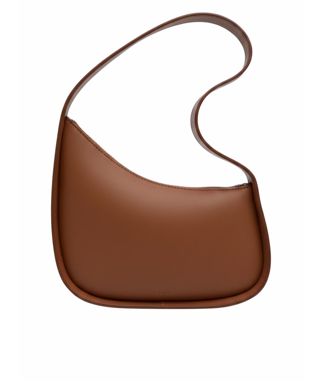 THE ROW Коричневая кожаная сумка с короткими ручками, фото 1