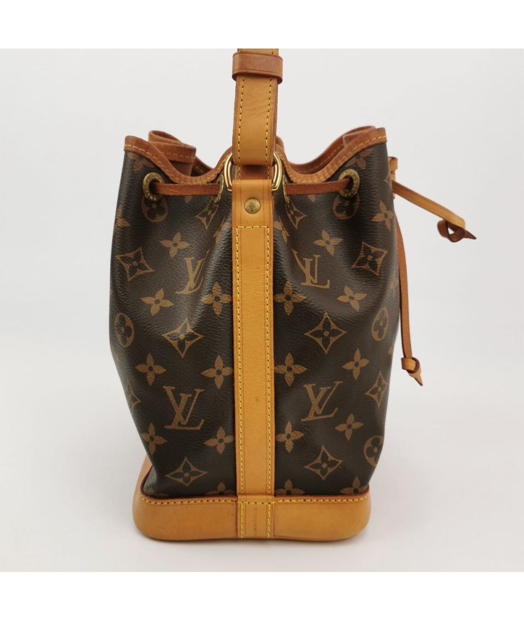 LOUIS VUITTON Коричневая кожаная сумка тоут, фото 3