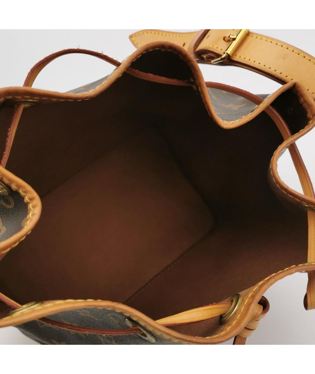 LOUIS VUITTON Коричневая кожаная сумка тоут, фото 6