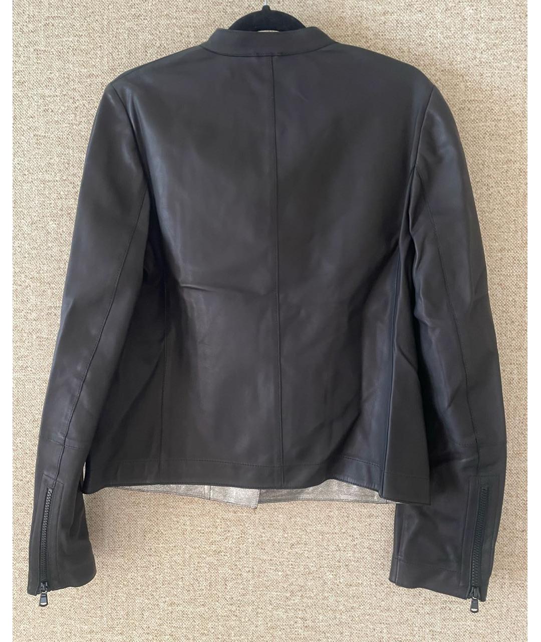 BRUNELLO CUCINELLI Черная кожаная куртка, фото 2