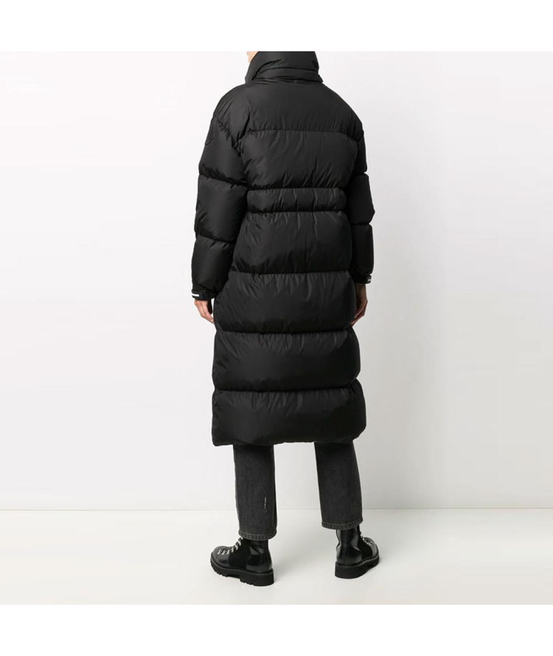 MONCLER Черный полиамидовый пуховик, фото 2