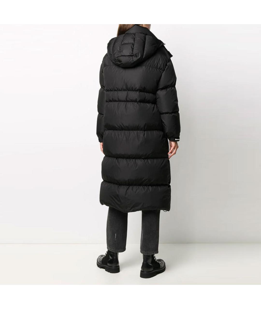 MONCLER Черный полиамидовый пуховик, фото 4