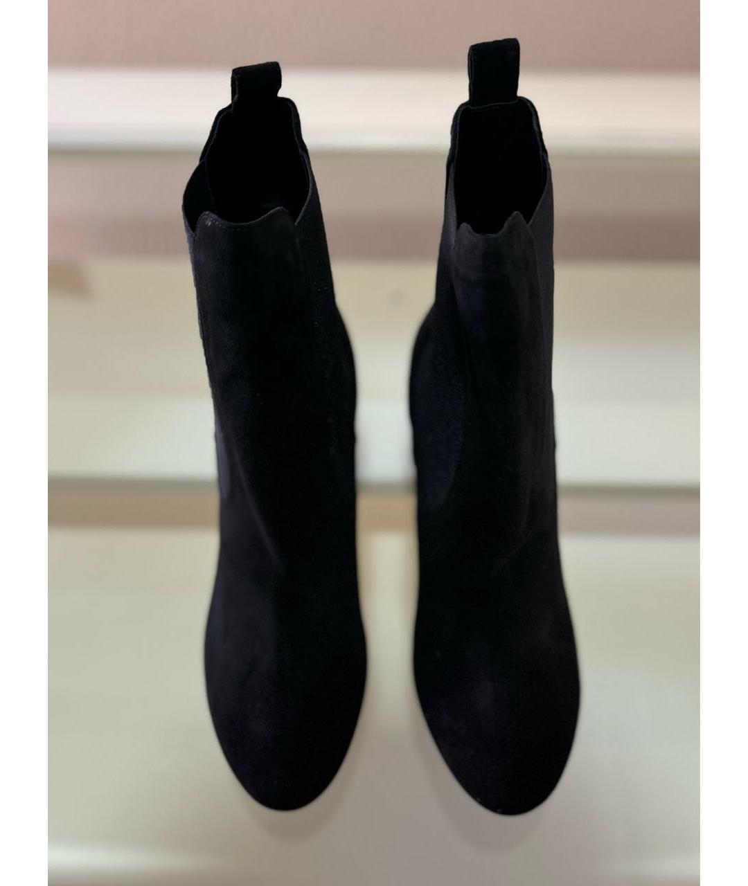 Carven Черные замшевые ботильоны, фото 8