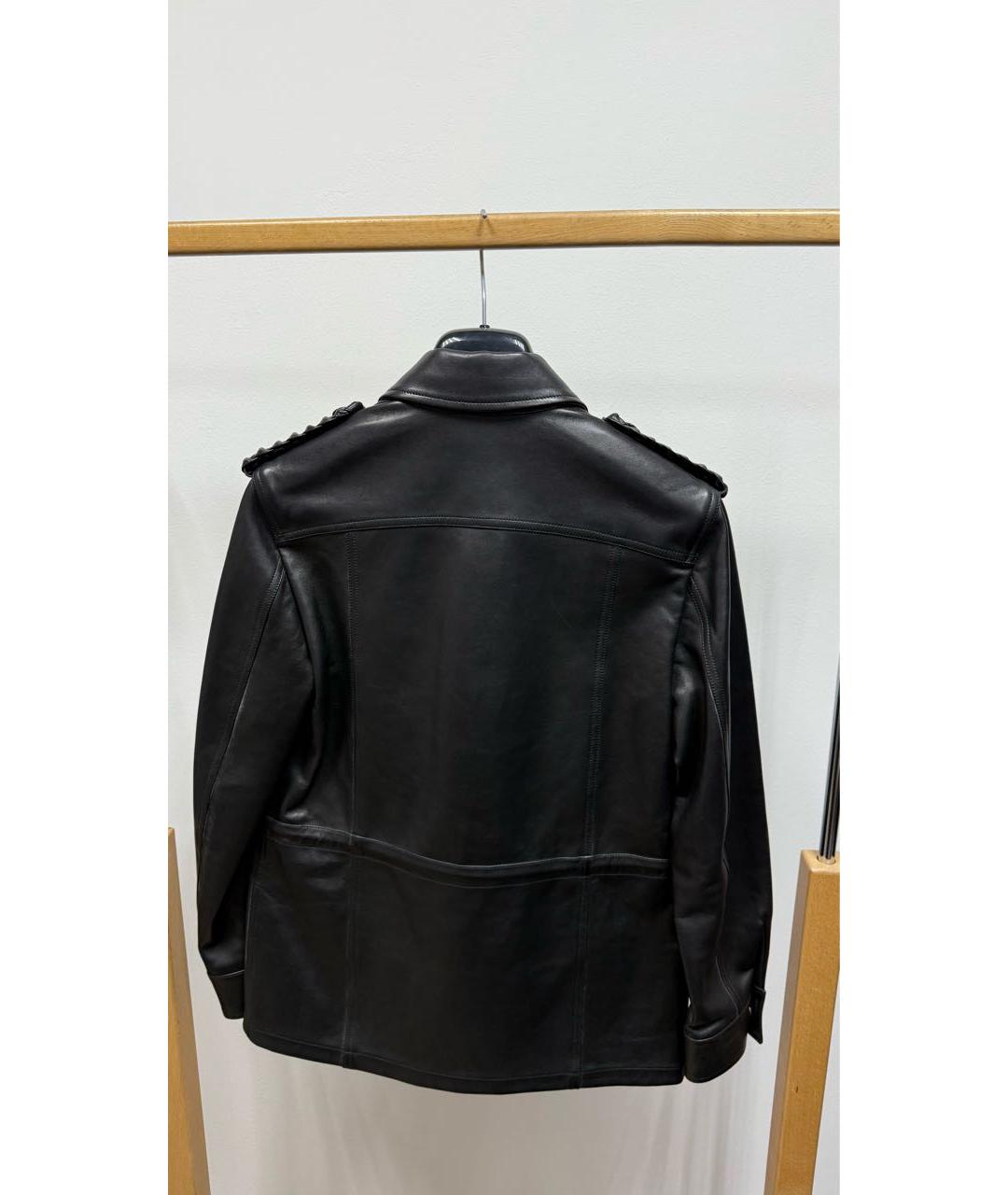 BALMAIN Черная кожаная куртка, фото 6