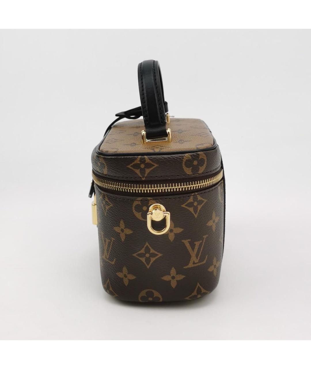 LOUIS VUITTON Коричневая кожаная сумка через плечо, фото 2