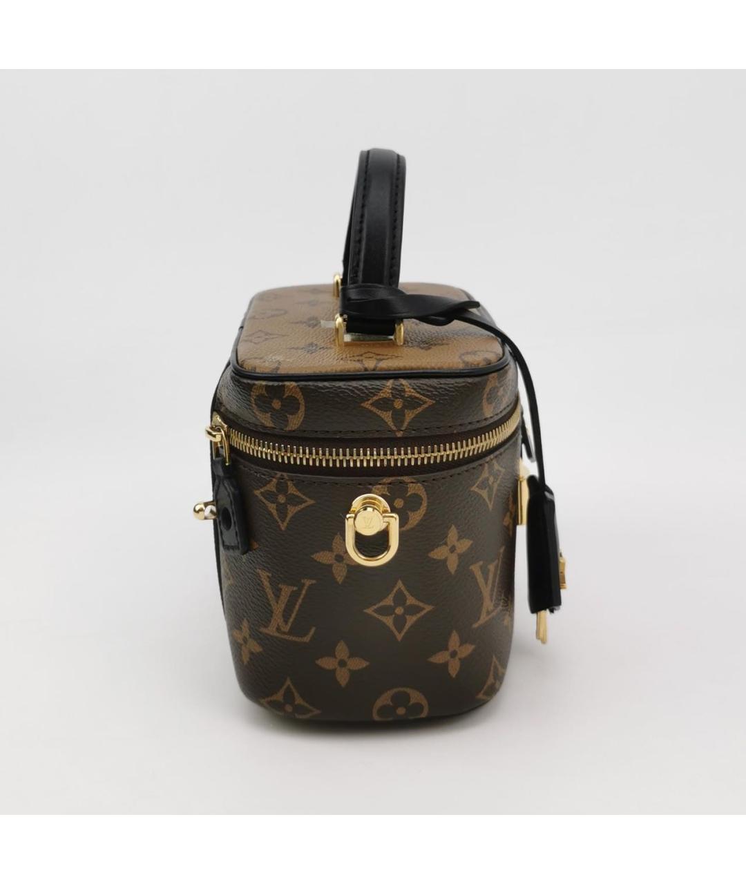 LOUIS VUITTON Коричневая кожаная сумка через плечо, фото 3