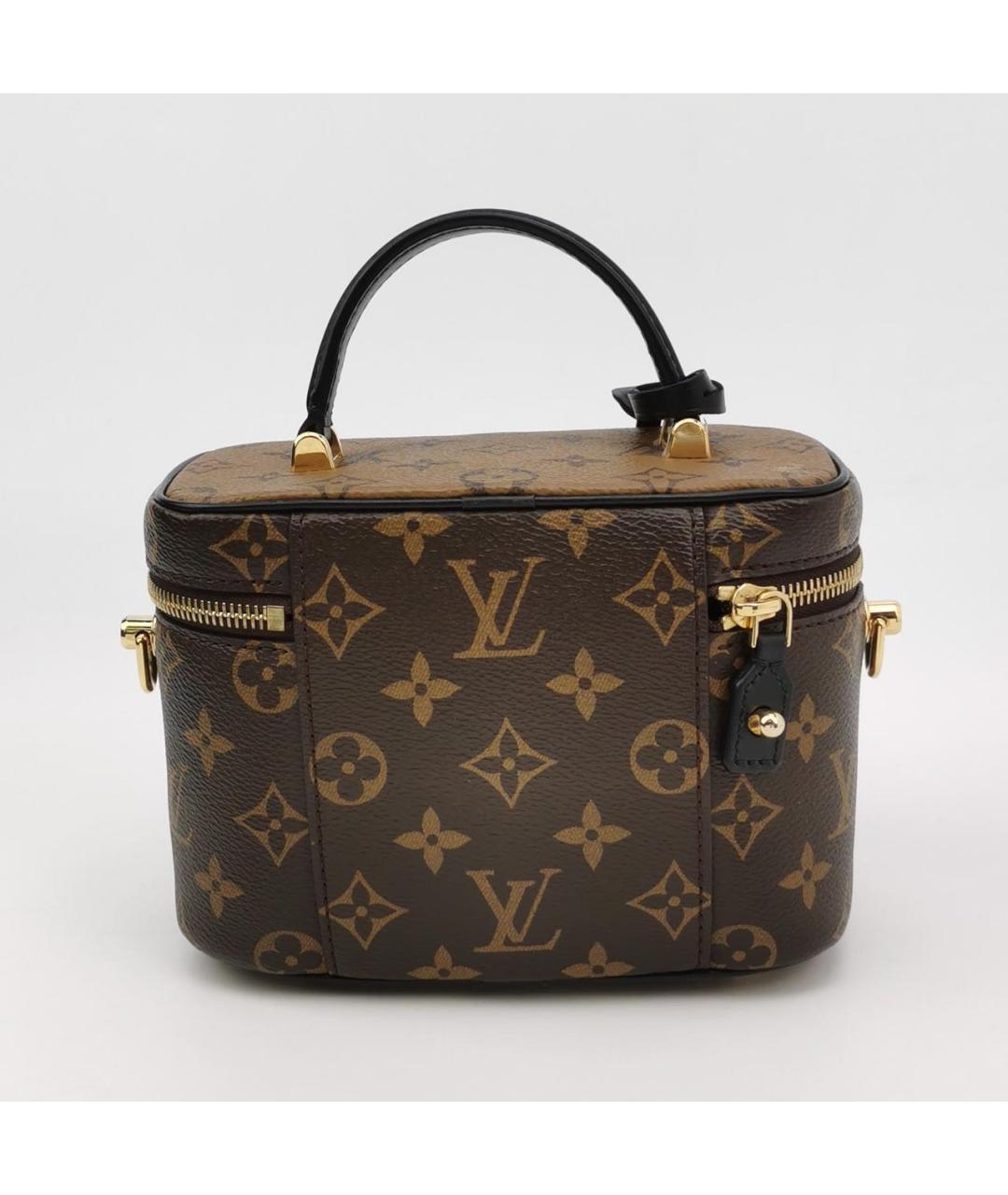 LOUIS VUITTON Коричневая кожаная сумка через плечо, фото 4