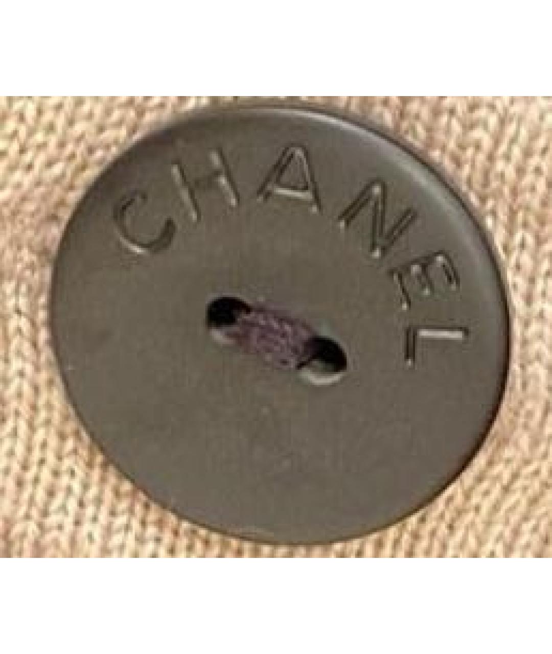 CHANEL Черный шерстяной кардиган, фото 3