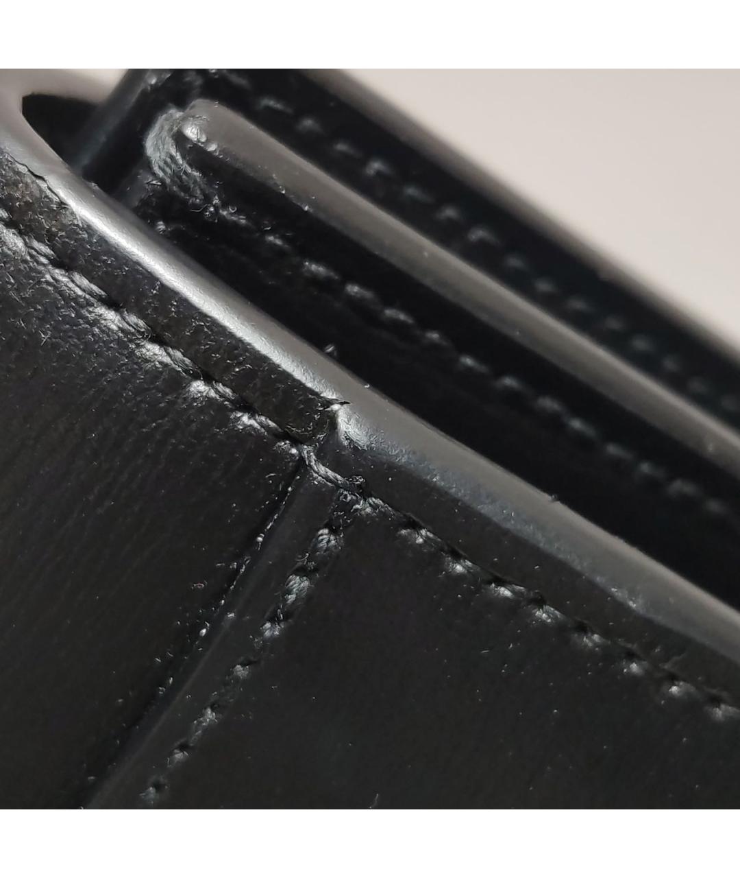 SAINT LAURENT Черная кожаная сумка через плечо, фото 8