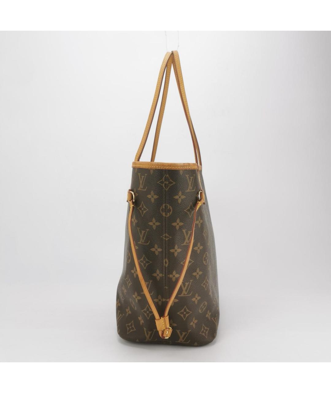 LOUIS VUITTON Коричневая кожаная сумка тоут, фото 2