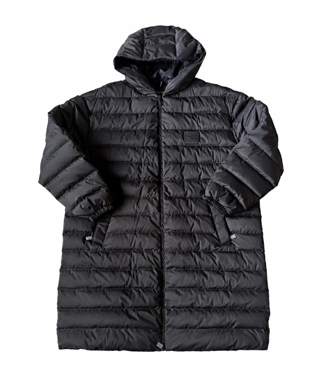 DOLCE&GABBANA Черный полиэстеровый пуховик, фото 1